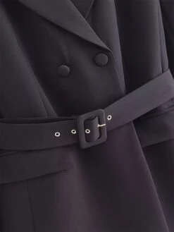 Women's Work Dress Blazer Dress Semi Formal Dress Fashion Office Daily Workfashion Mini Dress Button Pocket Shirt Collar Long Sleeve Plain Loose Fit Black Green Fall S M L 21 Women's Work Dress Blazer Dress Semi Formal Dress Fashion Office Daily Workfashion Mini Dress Button Pocket Shirt Collar Long Sleeve Plain Loose Fit Black Green Fall S M L -Tesla Style gihwir1695030989846