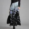 Women's Work Dress Casual Dress Swing Dress Fashion Winter Dress Daily Long Dress Maxi Dress Button Print V Neck Long Sleeve Floral Regular Fit Blue Purple Green Fall Winter S M L XL XXL -Tesla Style gjzbmg1697424454385