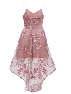 Women's Party Dress Lace Dress Strap Dress Midi Dress Pink Sleeveless Print Lace V Neck Elegant Party Spring Dress Regular Fit 2023 S M L XL -Tesla Style gnjmqf1640144357512