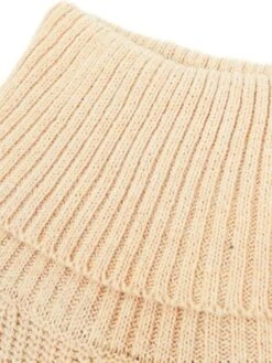 Women's Sweater Dress Jumper Dress Casual Dress Midi Dress Fashion Pure Color Outdoor Daily Vacation Going Out Turtleneck Long Sleeve Patchwork 2023 Loose Fit Khaki S M L XL -Tesla Style gobutr1693993783750