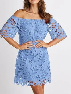 Women's Party Dress Cut Out Dress Cocktail Dress Midi Dress Black White Red Half Sleeve Pure Color Ruched Fall Winter Autumn Off Shoulder Fashion Winter Dress Wedding Guest Birthday 2023 S M L XL