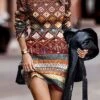 Women's Sweater Dress Winter Dress Jumper Dress Mini Dress Vintage Geometric Tribal Outdoor Daily Date Going Out Crew Neck Long Sleeve Print 2023 Regular Fit Blue Orange Green S M L XL XXL 3XL -Tesla Style grlghq1694081771669