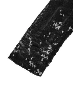 Women's Party Dress Sequin Dress Homecoming Dress Mini Dress Black Gold Flakes Black Long Sleeve Geometric Sequins Spring Fall Winter High Neck Party Party Winter Dress Birthday 2022 S M L XL -Tesla Style guiwcg1677233817350