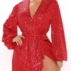 Womenâs Christmas Sequin Dress Homecoming Dress Mini Dress White Red Long Sleeve Pure Color Sequins Lace Up Fall V Neck Casual Party 2023 S M L XL XXL / Party Dress 1 Womenâs Christmas Sequin Dress Homecoming Dress Mini Dress White Red Long Sleeve Pure Color Sequins Lace Up Fall V Neck Casual Party 2023 S M L XL XXL / Party Dress -Tesla Style guzysv1635323258306