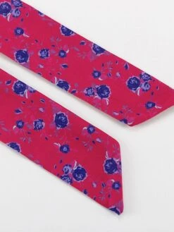 Women's Work Dress Casual Dress Shift Dress Fashion Winter Dress Daily Midi Dress Lace Up Patchwork Shirt Collar Long Sleeve Floral Color Block Regular Fit Pink Red Fall Winter S M L -Tesla Style gxfjnq1695645270865