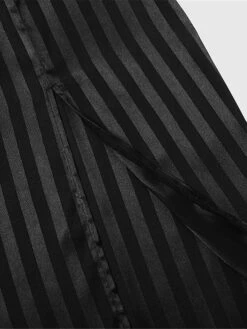 Women's Work Dress Satin Dress Black Dress Fashion Midi Dress Split V Neck Long Sleeve Plain Loose Fit Black Fall Winter S M L XL XXL -Tesla Style gyslhy1693299575247