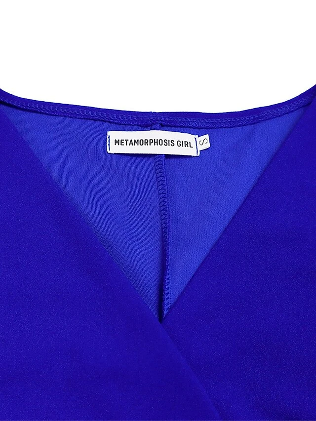 Women's Party Dress Cocktail Dress Wedding Guest Dress Midi Dress Black Red Royal Blue Half Sleeve Pure Color Ruched Fall Winter Autumn V Neck Fashion Winter Dress Wedding Guest Vacation 2023 S M L 7 Women's Party Dress Cocktail Dress Wedding Guest Dress Midi Dress Black Red Royal Blue Half Sleeve Pure Color Ruched Fall Winter Autumn V Neck Fashion Winter Dress Wedding Guest Vacation 2023 S M L - Image 5