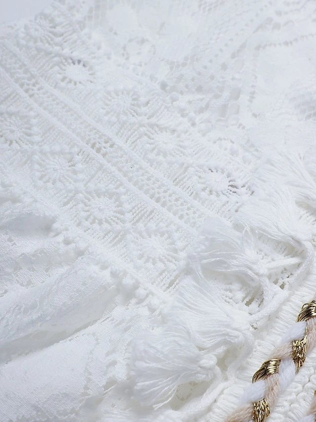 Women's Party Dress Casual Dress Holiday Dress Long Dress Maxi Dress White Beige Sleeveless Print Lace Summer Spring V Neck Basic Vacation 2023 S M L XL XXL 12 Women's Party Dress Casual Dress Holiday Dress Long Dress Maxi Dress White Beige Sleeveless Print Lace Summer Spring V Neck Basic Vacation 2023 S M L XL XXL - Image 10