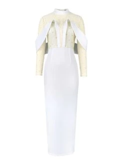 Women's Prom Dress Party Dress Wedding Guest Dress Long Dress Maxi Dress White Long Sleeve Pure Color Mesh Spring Fall Winter Stand Collar Fashion Winter Dress Evening Party Wedding Guest 2023 S M L 17 Women's Prom Dress Party Dress Wedding Guest Dress Long Dress Maxi Dress White Long Sleeve Pure Color Mesh Spring Fall Winter Stand Collar Fashion Winter Dress Evening Party Wedding Guest 2023 S M L -Tesla Style hasyei1692179938328