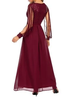 Women‘s Party Dress Sequin Dress Wedding Guest Dress Long Dress Maxi Dress Wine Long Sleeve Pure Color Sparkly Glitter Sequins Spring Fall Winter Crew Neck Fashion Winter Dress Wedding Guest 7 Women‘s Party Dress Sequin Dress Wedding Guest Dress Long Dress Maxi Dress Wine Long Sleeve Pure Color Sparkly Glitter Sequins Spring Fall Winter Crew Neck Fashion Winter Dress Wedding Guest -Tesla Style hkksqi1692771253694
