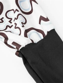 Women's Work Dress Sheath Dress Semi Formal Dress Fashion Mini Dress Patchwork Print Crew Neck Long Sleeve Geometric Color Block Loose Fit Brown Khaki Gray Fall S M L XL XXL -Tesla Style hkyizj1693293797806