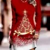 Women‘s Christmas Sweater Dress Jumper Dress Winter Dress Warm Christmas Tree Outdoor Christmas Daily Holiday Crew Neck Long Sleeve 2023 Regular Fit Burgundy Blue Green S M L XL XXL 3XL 1 Women‘s Christmas Sweater Dress Jumper Dress Winter Dress Warm Christmas Tree Outdoor Christmas Daily Holiday Crew Neck Long Sleeve 2023 Regular Fit Burgundy Blue Green S M L XL XXL 3XL -Tesla Style htiesp1695624636230