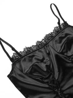 Women's Party Dress Cocktail Dress Bodycon Mini Dress Black Sleeveless Pure Color Lace Up Spring Fall Winter Spaghetti Strap Fashion Halloween Birthday Wedding Guest 2023 S M L -Tesla Style httbfo1693886974045