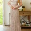Women's Prom Dress Party Dress Sequin Dress Long Dress Maxi Dress Gold Long Sleeve Pure Color Sequins Fall Winter Autumn V Neck Fashion Winter Dress Wedding Guest Birthday 2023 S M L XL -Tesla Style hvwwog1696077535890