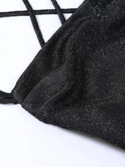 Women's Party Dress Homecoming Dress Holiday Dress Mini Dress Silver Black Pink Sleeveless Pure Color Cold Shoulder Fall Winter Spaghetti Strap Party Party 2023 S M L -Tesla Style hxmfom1660213467459