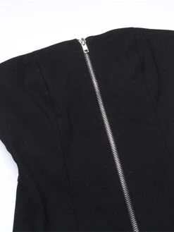 Women's Party Dress Cocktail Dress Sheath Dress Midi Dress Black Sleeveless Pure Color Backless Spring Fall Winter Strapless Fashion Halloween Vacation 2023 S M L -Tesla Style hzppsf1693899032195