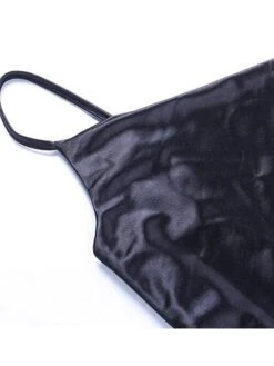 Women's Party Dress Satin Dress Sheath Dress Midi Dress Sleeveless Pure Color Ruched Summer Spring Fall Spaghetti Strap Party Party Summer Dress 2023 S M L -Tesla Style iaaevc1629449473419