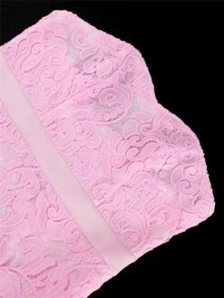 Women's Party Dress Lace Dress Cocktail Dress Midi Dress Pink Sleeveless Pure Color Lace Summer Spring Fall Strapless Fashion Wedding Guest Vacation Summer Dress 2023 S M L XL XXL 3XL 4XL -Tesla Style idveph1691042748003