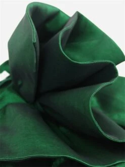 Women‘s Christmas Prom Dress Party Dress Satin Dress Long Dress Maxi Dress Red Blue Green Long Sleeve Pure Color Ruffle Spring Fall Winter Crew Neck Fashion Winter Dress Evening Party Wedding Guest -Tesla Style iolviv1692179658625