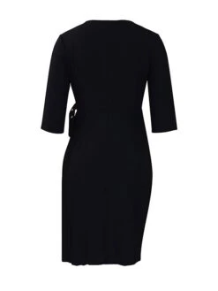 Women's Party Dress Cocktail Dress Wedding Guest Dress Midi Dress Black Red Royal Blue Half Sleeve Pure Color Ruched Fall Winter Autumn V Neck Fashion Winter Dress Wedding Guest Vacation 2023 S M L 38 Women's Party Dress Cocktail Dress Wedding Guest Dress Midi Dress Black Red Royal Blue Half Sleeve Pure Color Ruched Fall Winter Autumn V Neck Fashion Winter Dress Wedding Guest Vacation 2023 S M L -Tesla Style iubnjl1697772845881