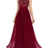 Women‘s Prom Dress Party Dress Sequin Dress Long Dress Maxi Dress Wine Sleeveless Geometric Sequins Sparkly Glitter Fall Winter Autumn V Neck Fashion Wedding Guest Evening Party Vacation 2023 -Tesla Style iufpzp1693535452538