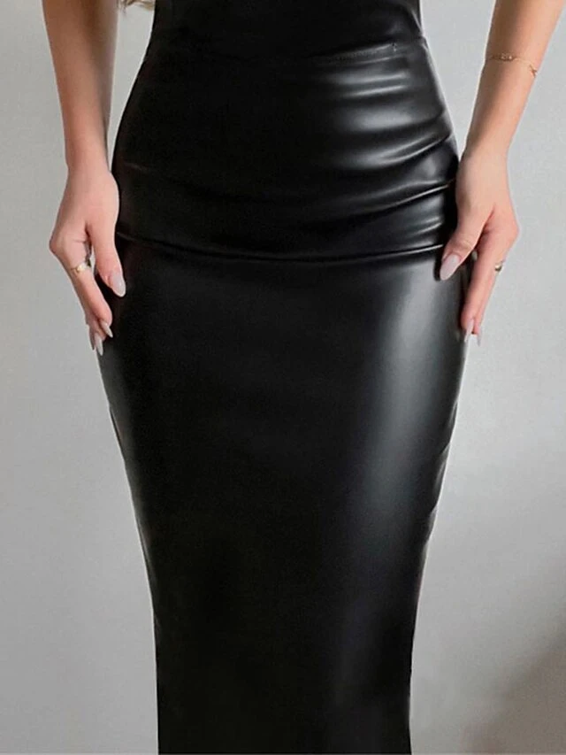 Women‘s Prom Dress Party Dress Black Dress Bodycon Long Dress Maxi Dress Sleeveless Pure Color Lace Spring Fall Winter Stand Collar Fashion Birthday Evening Party Wedding Guest 2023 S M L XL 5 Women‘s Prom Dress Party Dress Black Dress Bodycon Long Dress Maxi Dress Sleeveless Pure Color Lace Spring Fall Winter Stand Collar Fashion Birthday Evening Party Wedding Guest 2023 S M L XL - Image 3