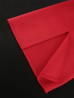 Women's Party Dress Lace Dress Cocktail Dress Midi Dress Red Short Sleeve Pure Color Lace Summer Spring Fall V Neck Fashion Wedding Guest Vacation Summer Dress 2023 S M L XL XXL 3XL 4XL -Tesla Style jdylzs1691999414880