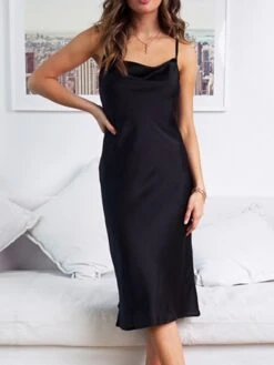 Women's Party Dress Satin Dress Emerald Green Dress Midi Dress Black Wine Gold Sleeveless Pure Color Backless Summer Spring Spaghetti Strap Stylish 2023 S M L XL 32 Women's Party Dress Satin Dress Emerald Green Dress Midi Dress Black Wine Gold Sleeveless Pure Color Backless Summer Spring Spaghetti Strap Stylish 2023 S M L XL -Tesla Style jeazhc1649668988867