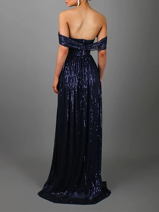 Women's Prom Dress Party Dress Sequin Dress Long Dress Maxi Dress Pink Wine Blue Short Sleeve Pure Color Sequins Summer Spring Off Shoulder Party Wedding Guest Birthday Evening Party Slim 2023 S M L 16 Women's Prom Dress Party Dress Sequin Dress Long Dress Maxi Dress Pink Wine Blue Short Sleeve Pure Color Sequins Summer Spring Off Shoulder Party Wedding Guest Birthday Evening Party Slim 2023 S M L - Image 14