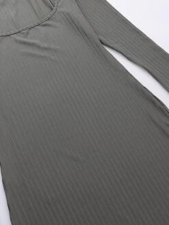 Women's Sweater Dress Jumper Dress Casual Dress Long Dress Maxi Dress Fashion Pure Color Outdoor Daily Vacation Going Out Square Neck Long Sleeve Patchwork 2023 Regular Fit Black Apricot Gray S M L -Tesla Style jipqnu1695643849934