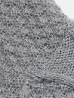 Women's Sweater Dress Winter Dress Jumper Dress Mini Dress Ruched Outdoor Street Daily Fashion Streetwear V Neck Long Sleeve 2023 Loose Fit Gray Color S M L Size -Tesla Style jiptkm1695036413826