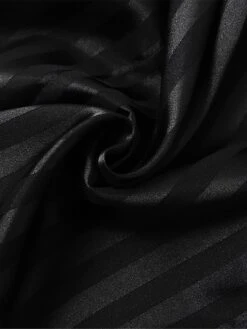 Women's Work Dress Satin Dress Black Dress Fashion Midi Dress Split V Neck Long Sleeve Plain Loose Fit Black Fall Winter S M L XL XXL -Tesla Style jlfnah1693299576343