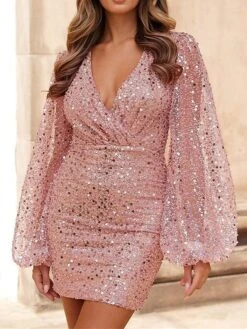 Women's Party Dress Sequin Dress Homecoming Dress Mini Dress Black White Champagne Long Sleeve Pure Color Sparkly Glitter Sequins Spring 13 Women's Party Dress Sequin Dress Homecoming Dress Mini Dress Black White Champagne Long Sleeve Pure Color Sparkly Glitter Sequins Spring -Tesla Style jlklsn1693897491166