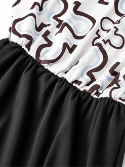 Women's Work Dress Sheath Dress Semi Formal Dress Fashion Mini Dress Patchwork Print Crew Neck Long Sleeve Geometric Color Block Loose Fit Brown Khaki Gray Fall S M L XL XXL -Tesla Style jnhxww1693293798872