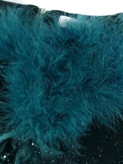 Women‘s Cocktail Party Dress Wedding Guest Dress Velvet Dress Feather Dress Maxi Long Dress Dark Green Long Sleeve Pure Color Fall Spring One Shoulder Elegant Winter Dress 2023 S M L XL XXL XXXL -Tesla Style jpaodm1639828078352