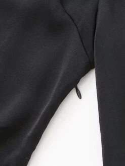 Women's Party Dress Fringe Dress Cocktail Dress Midi Dress Black Long Sleeve Pure Color Tassel Fringe Fall Winter Autumn One Shoulder Fashion Evening Party Vacation 2023 S M L -Tesla Style jribad1695207892672