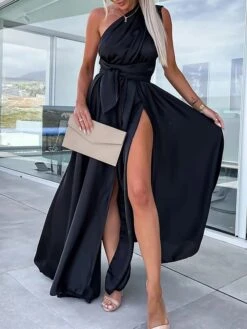 Women's Party Dress Homecoming Dress Satin Dress Pink Dress Long Dress Maxi Dress Black Light Green Wine Sleeveless Pure Color Lace Up Summer Spring Fall V Neck Fashion Evening Party Wedding Guest 25 Women's Party Dress Homecoming Dress Satin Dress Pink Dress Long Dress Maxi Dress Black Light Green Wine Sleeveless Pure Color Lace Up Summer Spring Fall V Neck Fashion Evening Party Wedding Guest -Tesla Style jrxxhl1685586733166