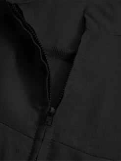 Women's Work Dress Swing Dress Black Dress Classic Long Dress Maxi Dress Zipper Pocket Stand Collar Long Sleeve Plain Loose Fit Black Brown Green Fall Winter S M L XL XXL -Tesla Style jvxccf1693300616114