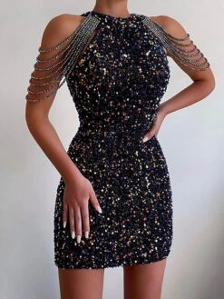 Women‘s Homecoming Dress Bodycon Mini Dress Black Pink Sleeveless Pure Color Sequins Tassel Fringe Beads Spring Summer Crew Neck Hot Elegant Party 2023 S M L XL / Party Dress 14 Women‘s Homecoming Dress Bodycon Mini Dress Black Pink Sleeveless Pure Color Sequins Tassel Fringe Beads Spring Summer Crew Neck Hot Elegant Party 2023 S M L XL / Party Dress -Tesla Style jywqyr1642484422537
