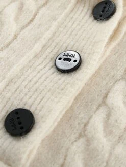 Women's Sweater Dress Jumper Dress Casual Dress Midi Dress Fashion Pure Color Outdoor Daily Vacation Going Out Lapel Long Sleeve Patchwork Button 2023 Regular Fit White Camel One Size -Tesla Style kbeifg1695280915251