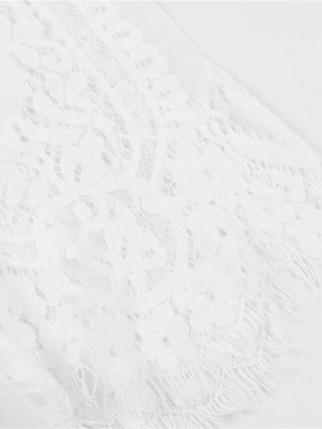 Women's Party Dress Lace Dress Swing Dress Long Dress Maxi Dress Pink White Short Sleeve Pure Color Lace Spring Summer V Neck Modern 2023 S M L XL XXL 17 Women's Party Dress Lace Dress Swing Dress Long Dress Maxi Dress Pink White Short Sleeve Pure Color Lace Spring Summer V Neck Modern 2023 S M L XL XXL - Image 15