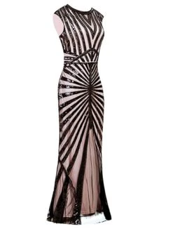 Women‘s Halloween Dress Prom Dress Party Dress Sequin Dress Black Dress Long Dress Maxi Dress Silver Pink Sleeveless Pure Color Sequins Summer Spring Crew Neck Party Evening Party Vacation -Tesla Style khckzs1676602826210