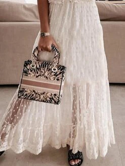 Women's Long Dress Maxi Dress Party Dress Casual Dress White Dress Polka Dot Basic Modern Outdoor Daily Holiday Lace Ruched Short Sleeve V Neck Dress Loose Fit White Summer Spring S M L XL XXL 7 Women's Long Dress Maxi Dress Party Dress Casual Dress White Dress Polka Dot Basic Modern Outdoor Daily Holiday Lace Ruched Short Sleeve V Neck Dress Loose Fit White Summer Spring S M L XL XXL -Tesla Style koenuh1676863508457