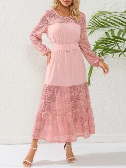 Women's Prom Dress Party Dress Lace Dress Long Dress Maxi Dress Black Pink Red Long Sleeve Pure Color Lace Spring Fall Winter Crew Neck Fashion Winter Dress Birthday Evening Party 2023 S M L XL XXL 23 Women's Prom Dress Party Dress Lace Dress Long Dress Maxi Dress Black Pink Red Long Sleeve Pure Color Lace Spring Fall Winter Crew Neck Fashion Winter Dress Birthday Evening Party 2023 S M L XL XXL -Tesla Style koopmh1692341637819