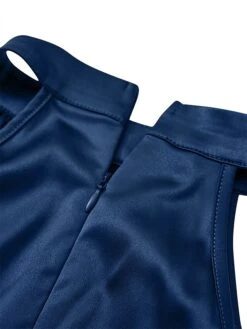 Women's Party Dress Homecoming Dress Cocktail Dress Mini Dress Green Dark Blue Sleeveless Pure Color Lace Up Fall Autumn Crew Neck Fashion Wedding Guest Birthday Vacation Slim 2023 S M L XL -Tesla Style krbxzo1695374708718