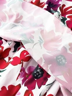 Women's Work Dress Semi Formal Dress Wrap Dress Fashion Mini Dress Ruffle Layered V Neck Long Sleeve Floral Regular Fit Red Purple Orange Fall S M L XL XXL -Tesla Style ktnwvz1693300597637