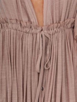 Women's Long Dress Maxi Dress Party Dress Casual Dress Swing Dress Pure Color Fashion Casual Outdoor Daily Vacation Ruffle Backless Short Sleeve V Neck Dress Loose Fit ArmyGreen White Red Summer -Tesla Style kvtasx1676277824864