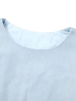 Women‘s Party Dress Bodycon Sheath Dress Formal Special Occasion Evening Party Midi Dress Party Stylish Crew Neck Half Sleeve Lace Embroidered Light Blue Floral S M L XL 2XL -Tesla Style kwhtze1693288311635