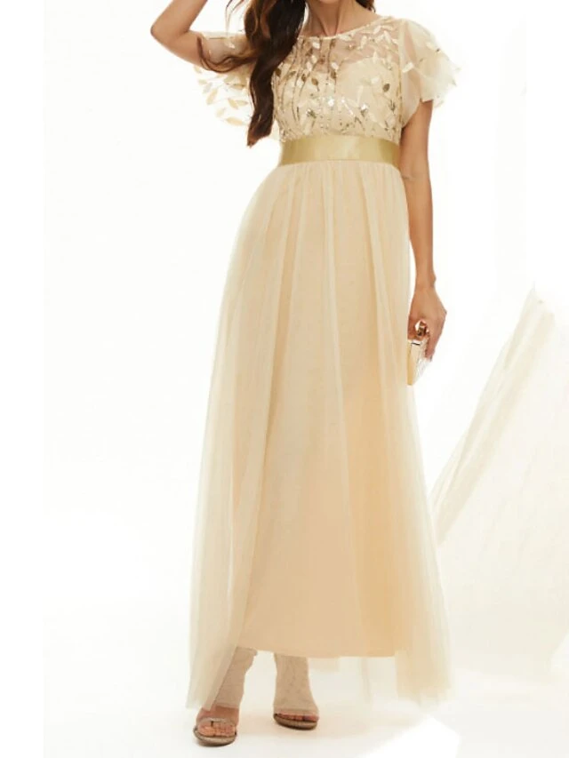 Women's Party Dress Sequin Dress Formal Dress Long Dress Maxi Dress Silver Black Pink Short Sleeve Pure Color Sequins Spring Fall Winter Round Neck Party Party Wedding Guest Spring Dress 2023 XS S M 5 Women's Party Dress Sequin Dress Formal Dress Long Dress Maxi Dress Silver Black Pink Short Sleeve Pure Color Sequins Spring Fall Winter Round Neck Party Party Wedding Guest Spring Dress 2023 XS S M - Image 3