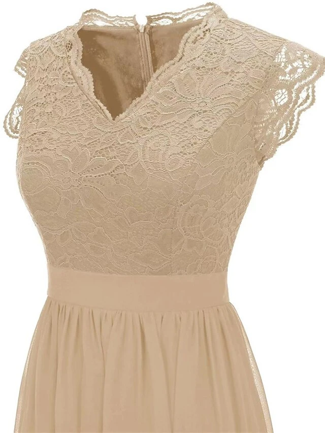 Women‘s Party Dress Homecoming Dress Wedding Guest Dress Corset Dress Lace Dress Long Dress Maxi Dress Black Pink Khaki Sleeveless Pure Color Lace Spring Summer V Neck Modern 2023 XS S M L XL XXL 3XL 20 Women‘s Party Dress Homecoming Dress Wedding Guest Dress Corset Dress Lace Dress Long Dress Maxi Dress Black Pink Khaki Sleeveless Pure Color Lace Spring Summer V Neck Modern 2023 XS S M L XL XXL 3XL - Image 18